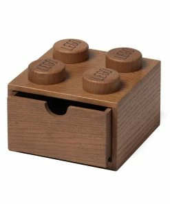 Promo 💯 Room Copenhagen Lego Wooden Desk Drawer 4, Dark Stained Oak ⌛