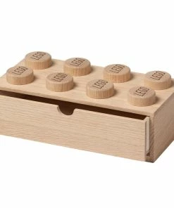 Best Sale ⌛ Room Copenhagen Lego Wooden Desk Drawer 8, Soaped Oak 🔔