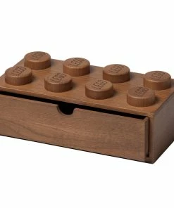 Deals 🤩 Room Copenhagen Lego Wooden Desk Drawer 8, Dark Stained Oak 🧨