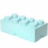 Discount ???? Room Copenhagen Lego Storage Brick 8, Aqua ✔️