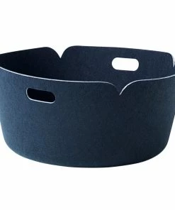 Deals ⌛ Muuto Restore Round Basket, Midnight Blue 🌟