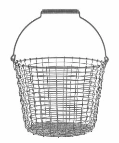 Discount ???? Korbo Bucket 16 Wire Basket, Galvanized ????