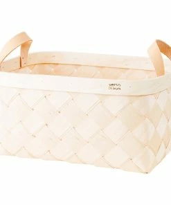 Hot Sale 🌟 Verso Design Lastu Birch Basket, Rectangle, L 🎉