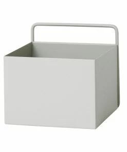Cheap 😀 Ferm LIVING Wall Box, Square, Light Grey 👏