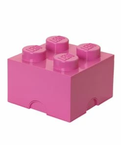 Budget ???? Room Copenhagen Lego Storage Brick 4, Medium Pink ✔️