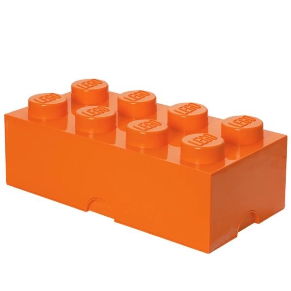 Lego Storage Brick 8, orange Cheapest ???? Room Copenhagen Lego Storage Brick 8, Orange ???? -Muuto Shop 411 RoomCopenhagen iso