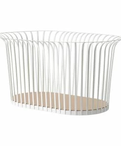 Budget ???? MENU Ribbon Basket, White ⌛ 4 Budget ???? MENU Ribbon Basket, White ⌛ -Muuto Shop 4300649 Ribbon Basket Ivory Angle