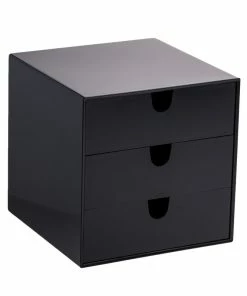Best deal 🎁 Palaset 3-drawer Box, Black ⌛