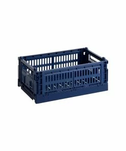 Brand new ???? HAY Colour Crate, S, Recycled Plastic, Dark Blue ????