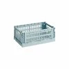 New ???? HAY Colour Crate, S, Recycled Plastic, Dusty Blue ❤️ 1 New ???? HAY Colour Crate, S, Recycled Plastic, Dusty Blue ❤️ -Muuto Shop 541441 HAY Colour Crate S dusty blue
