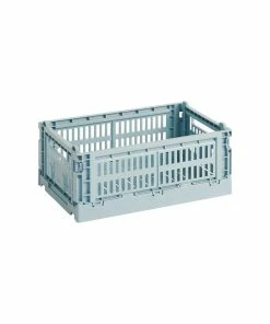 New ???? HAY Colour Crate, S, Recycled Plastic, Dusty Blue ❤️
