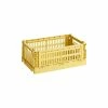 Hot Sale ???? HAY Colour Crate, S, Recycled Plastic, Dusty Yellow ???? -Muuto Shop 541443 HAY Colour Crate S dusty yellow