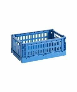 Discount ???? HAY Colour Crate, S, Recycled Plastic, Electric Blue ????