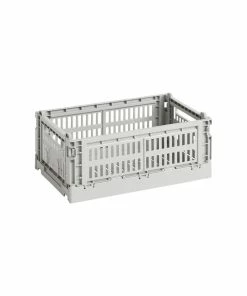 Brand new ???? HAY Colour Crate, S, Recycled Plastic, Light Grey ????