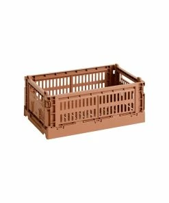 Best Sale 👍 HAY Colour Crate, S, Recycled Plastic, Terracotta 🤩