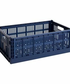 Cheapest ✔️ HAY Colour Crate, L, Recycled Plastic, Dark Blue 😉