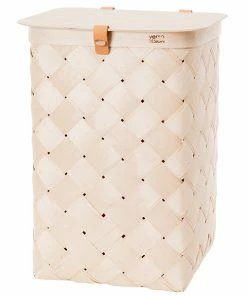 Best Sale 🤩 Verso Design Lastu Birch Basket With Lid, XL ✔️