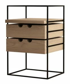 Outlet 🌟 Karakter 1562 Desk Organizer, Oak - Jet Black 🎁