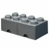 Hot Sale ⌛ Room Copenhagen Lego Brick Drawer 8, Dark Grey ⭐