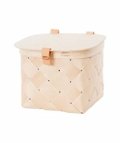Buy ???? Verso Design Lastu Birch Basket With Lid, S ????