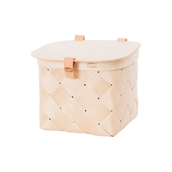 Lastu birch basket with lid, S Buy ???? Verso Design Lastu Birch Basket With Lid, S ???? -Muuto Shop 7Verso iso HV
