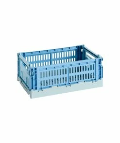 Buy ???? HAY Colour Crate Mix, S, Recycled Plastic, Sky Blue ✔️