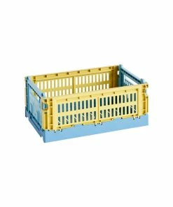 Discount ✔️ HAY Colour Crate Mix, S, Recycled Plastic, Dusty Yellow ????