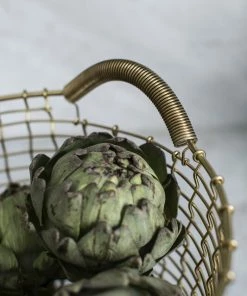 New ✨ Korbo Bin 16 Wire Basket, Brass ???? 6 New ✨ Korbo Bin 16 Wire Basket, Brass ???? -Muuto Shop Bin 16 brass artichoke1