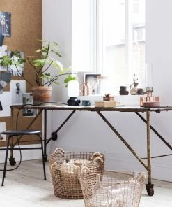 Hot Sale ✔️ Korbo Bin 18 Wire Basket, Copper ✔️ -Muuto Shop Bin 18 26 Classic 35 copper Desk 2
