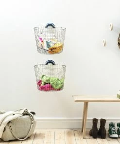Buy ???? Korbo Bin 24 Wire Basket, Galvanized ???? -Muuto Shop Bin 24 Hallway