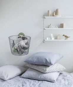 Buy ???? Korbo Bin 24 Wire Basket, Galvanized ???? -Muuto Shop Bin 24 bin hanger green Childrensroom