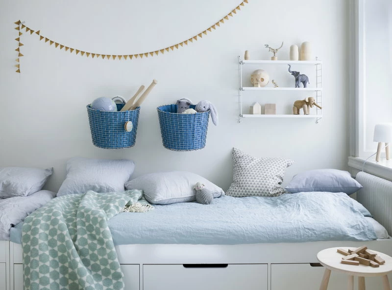 Basket Liner 24 L, blue Promo ???? Korbo Basket Liner 24 L, Blue ???? -Muuto Shop Bin 242C Basket liner Childrens room landscape 1