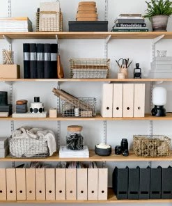 Outlet ⌛ Korbo Rectangular 15 Wire Basket, Acid Proof Steel ❤️ -Muuto Shop Bookshelf office