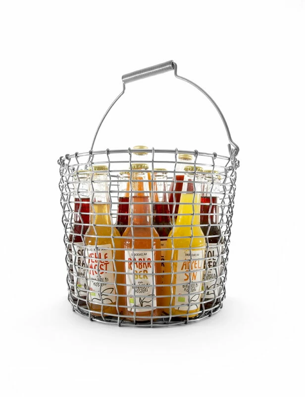 Bucket 16 wire basket, acid proof stainless steel Flash Sale ⌛ Korbo Bucket 16 Wire Basket, Acid Proof Stainless Steel ???? -Muuto Shop Bucket 16 acid proof stainless bottles