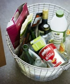 Outlet ???? Korbo Bucket 24 Wire Basket, Galvanized ⌛ -Muuto Shop Bucket 24 Recycling