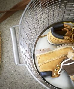Outlet ???? Korbo Bucket 24 Wire Basket, Galvanized ⌛ -Muuto Shop Bucket 24 bottom plate Shoes 1
