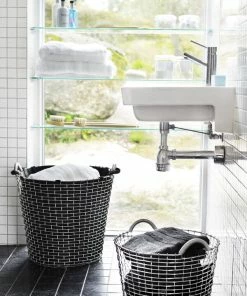 Promo ❤️ Korbo Classic 65 Wire Basket, Galvanized ???? -Muuto Shop Classic 65 24 Laundry bag Bathroom 1