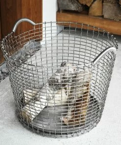 Buy ???? Korbo Classic 50 Wire Basket, Acid Proof Stainless Steel ???? -Muuto Shop Classic50bottomplate Woodcloseupsquare