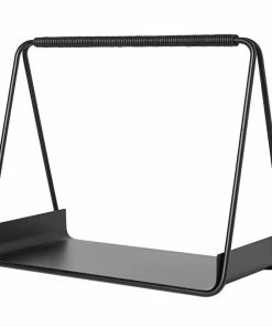 New ⌛ Ferm LIVING Port Wood Basket, Black 👏