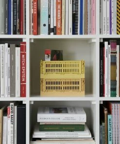 Hot Sale ???? HAY Colour Crate, S, Recycled Plastic, Dusty Yellow ???? 4 Hot Sale ???? HAY Colour Crate, S, Recycled Plastic, Dusty Yellow ???? -Muuto Shop HAY Colour Crate S dusty yellow golden yellow 1