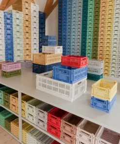 Deals ???? HAY Colour Crate, S, Recycled Plastic, Lavender ✔️ 5 Deals ???? HAY Colour Crate, S, Recycled Plastic, Lavender ✔️ -Muuto Shop HAY Colour Crate family 03 18