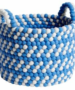 Cheapest ✨ HAY Bead Basket With Handles, 40 Cm, Blue Dash 🛒