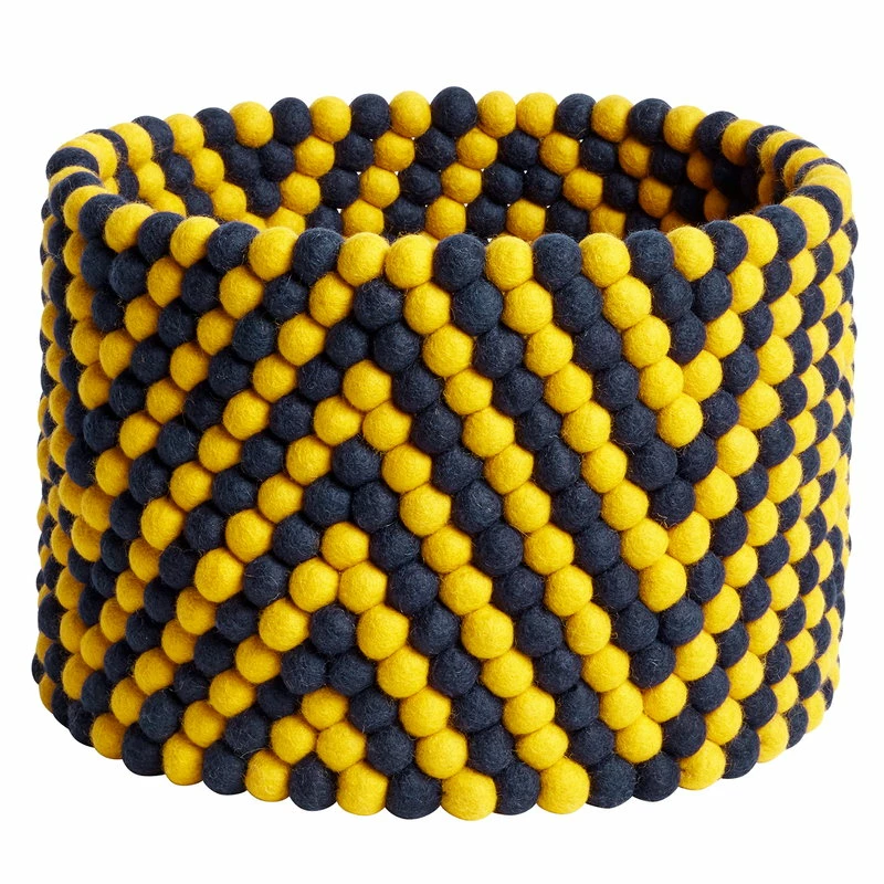 Cheap ๐ HAY Bead Basket, 40 Cm, Yellow Chevron โค๏ธ