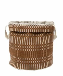 Best Pirce ???? Johanna Gullichsen Helios Fabric Basket M, Brick ???? -Muuto Shop Johanna Gullichsen Fabric Basket M folded Helios brick syv tty