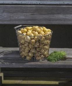 Discount ???? Korbo Bucket 16 Wire Basket, Galvanized ???? -Muuto Shop Korbo Bucket New potatoes