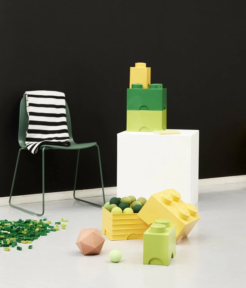 Lego Storage Brick 4, lime Outlet ???? Room Copenhagen Lego Storage Brick 4, Lime ???? -Muuto Shop LEGO Storage Lifestyle image04