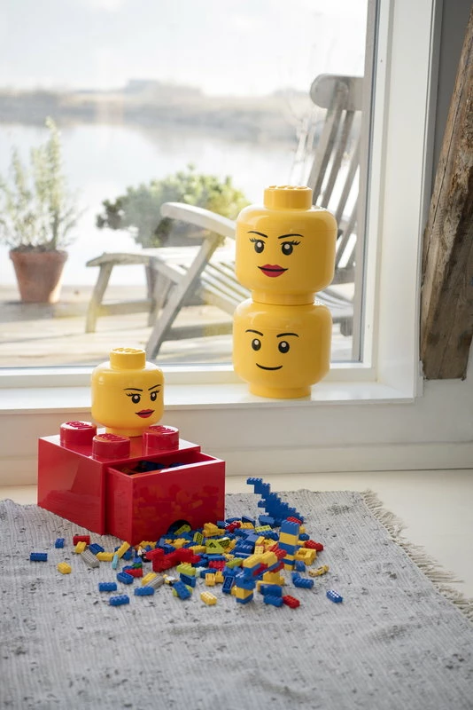 Lego Storage Head container, S, Girl Brand new ???? Room Copenhagen Lego Storage Head Container, S, Girl ???? -Muuto Shop Lifestyle Image Head 04 2017 1
