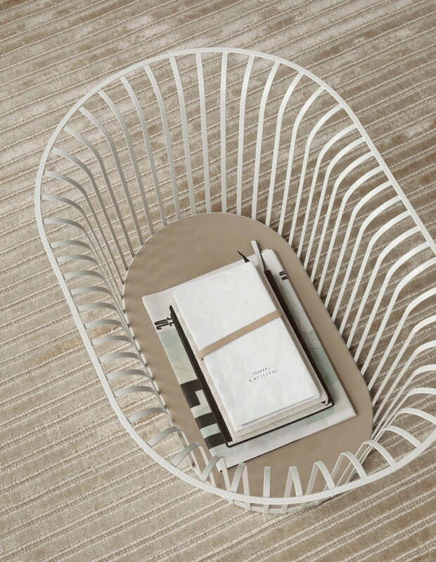 Ribbon basket, white Budget ???? MENU Ribbon Basket, White ⌛ -Muuto Shop MENU Ribbon Basket Houkime Rug 4