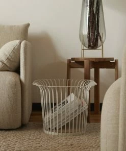 Budget ???? MENU Ribbon Basket, White ⌛ 7 Budget ???? MENU Ribbon Basket, White ⌛ -Muuto Shop MENU Ribbon Basket Passage Stool Offset chasse Vase