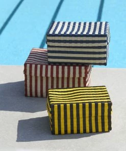 Budget ???? HAY Maxim Stripe Box, L, Red - Sand ⭐ 4 Budget ???? HAY Maxim Stripe Box, L, Red - Sand ⭐ -Muuto Shop Maxim Stripe Box family 01